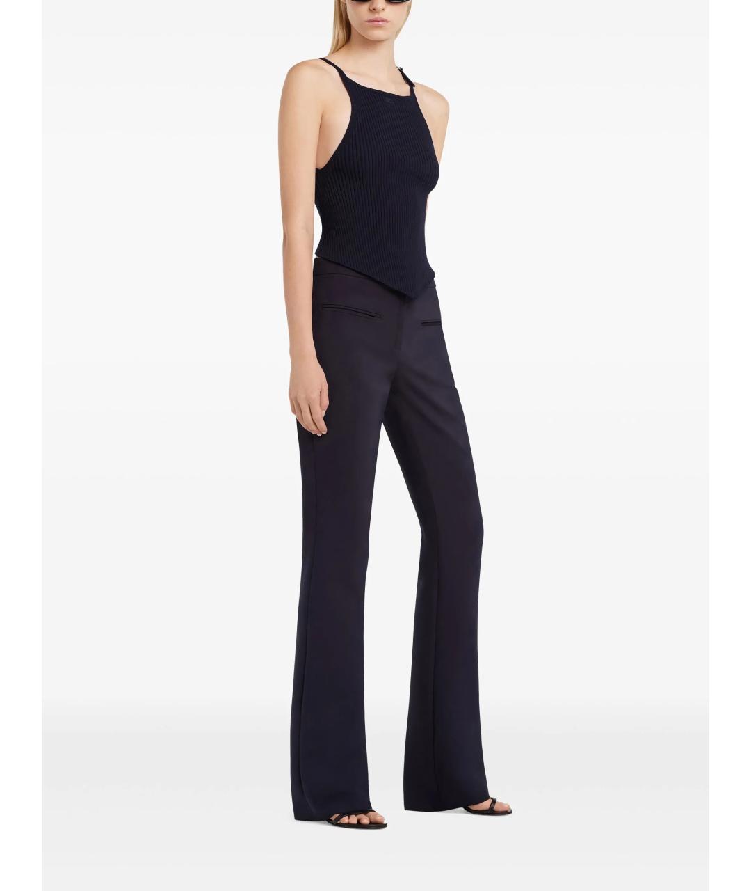 COURREGES Темно-синяя хлопковая майка, фото 2