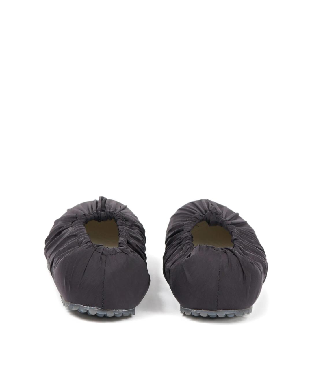 MAISON MARGIELA Черные текстильные балетки, фото 5