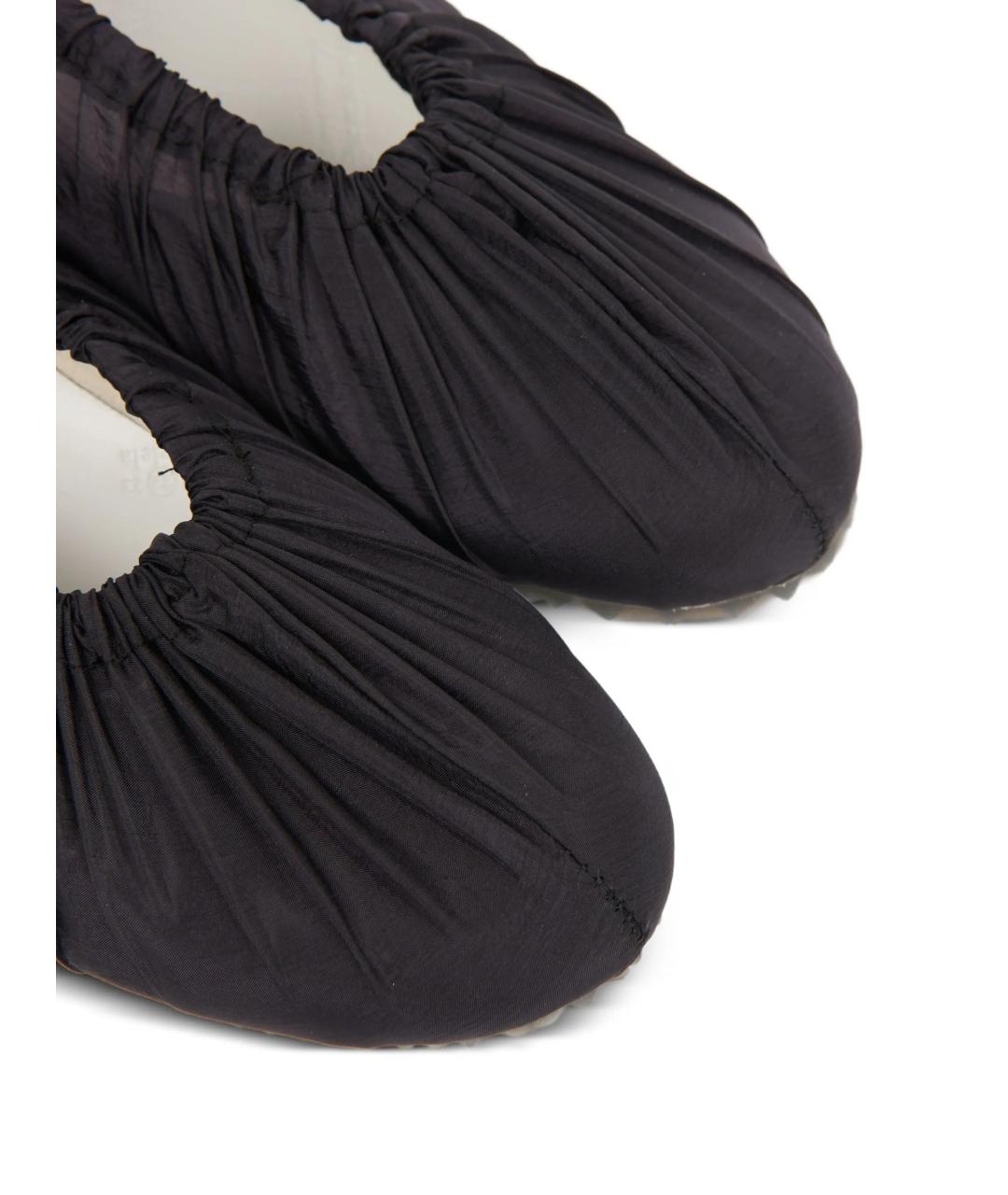 MAISON MARGIELA Черные текстильные балетки, фото 6