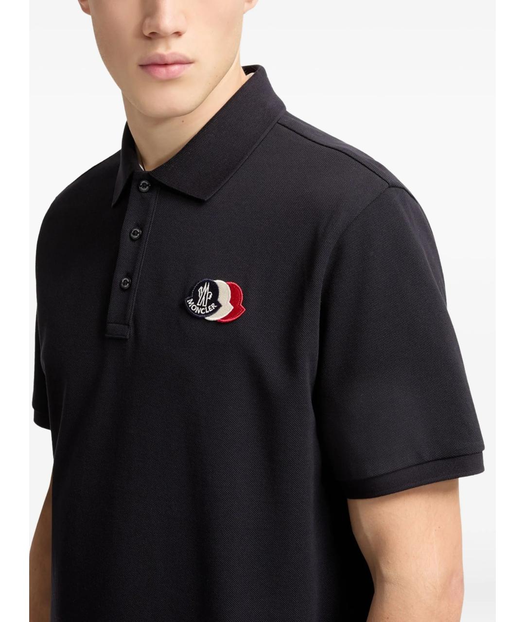 MONCLER Синяя хлопковая футболка, фото 3