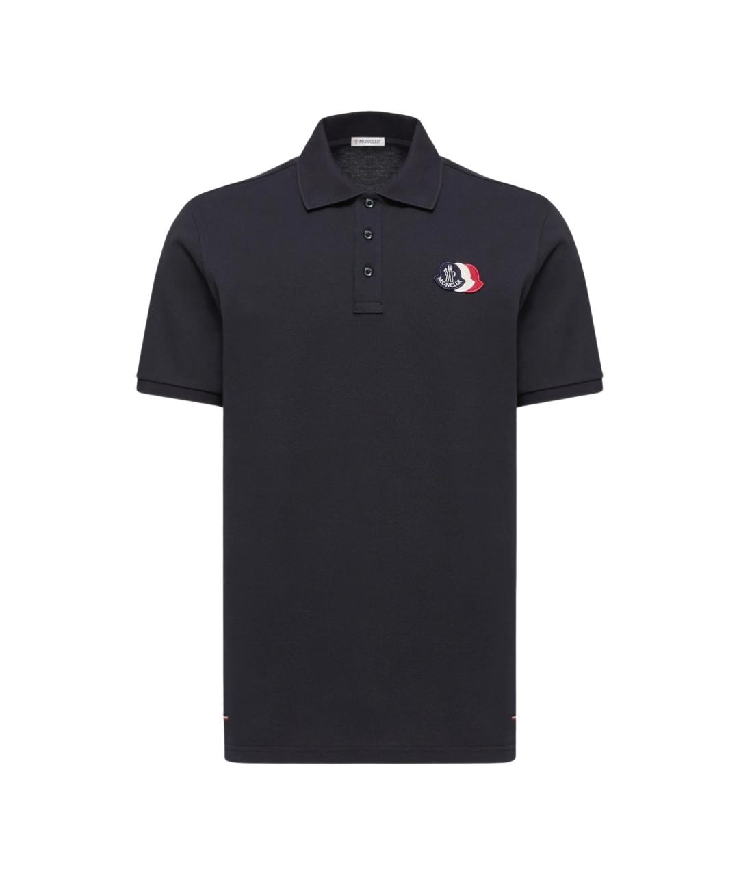 MONCLER Синяя хлопковая футболка, фото 1