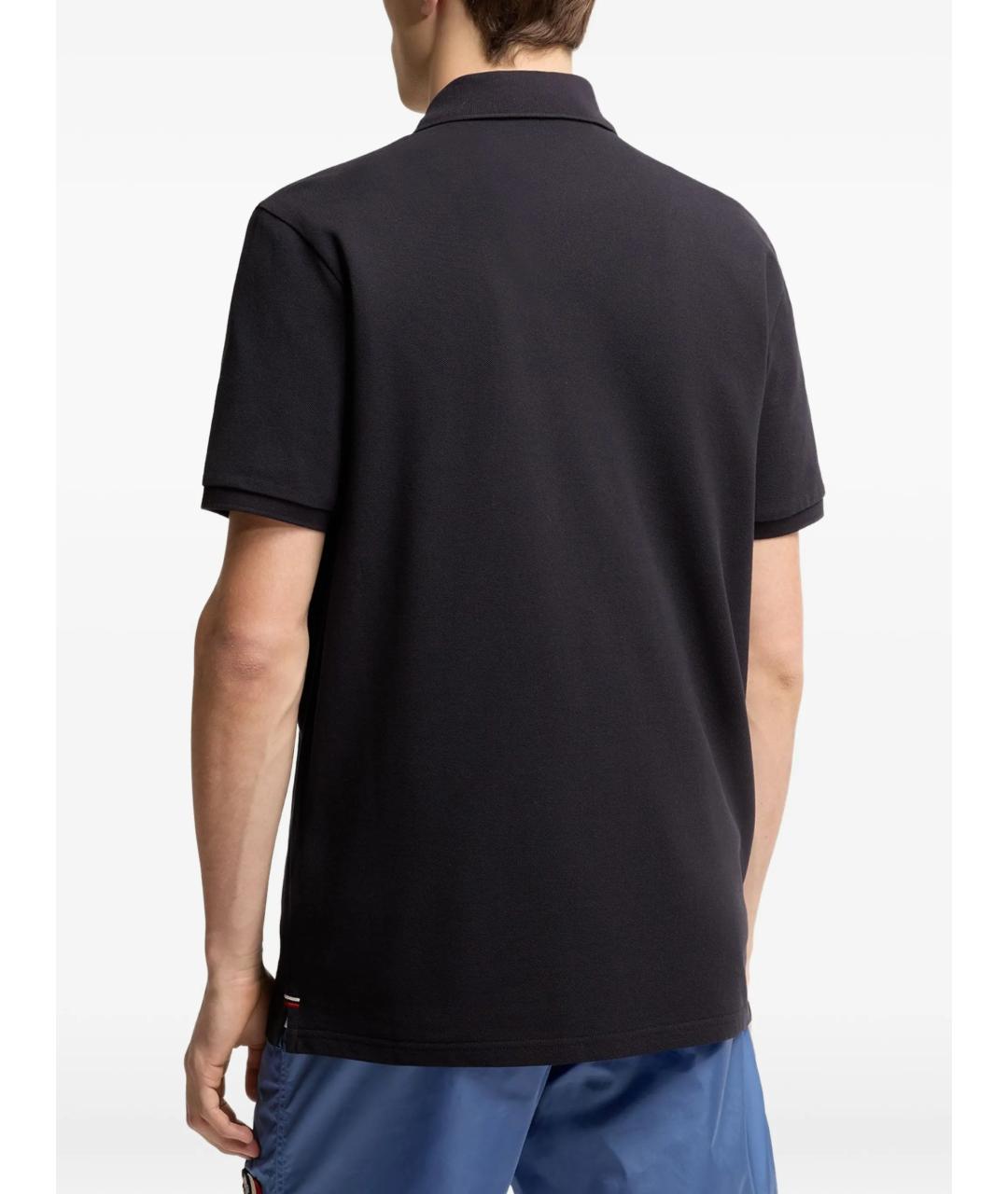 MONCLER Синяя хлопковая футболка, фото 4