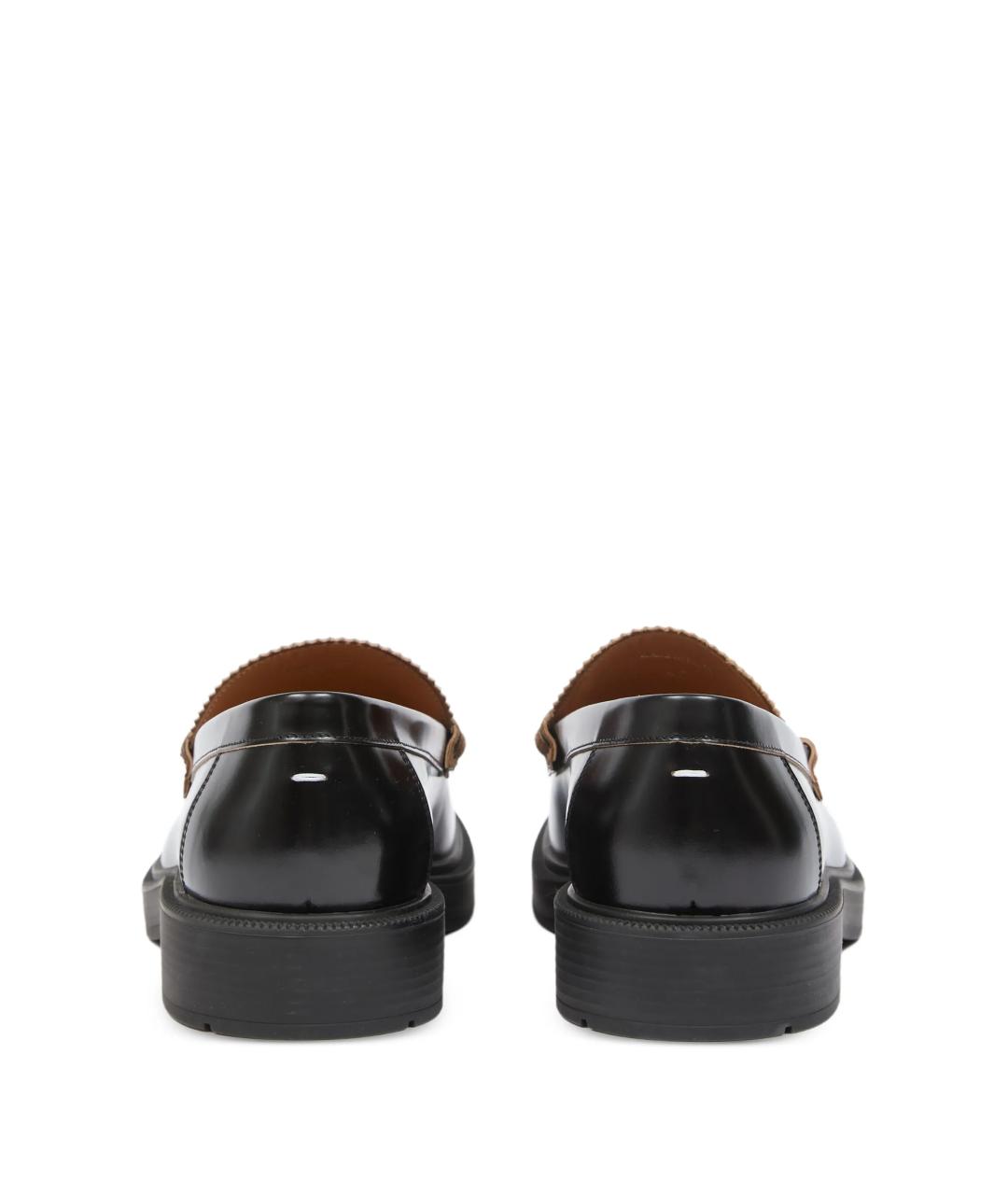 MAISON MARGIELA Черные кожаные лоферы, фото 5
