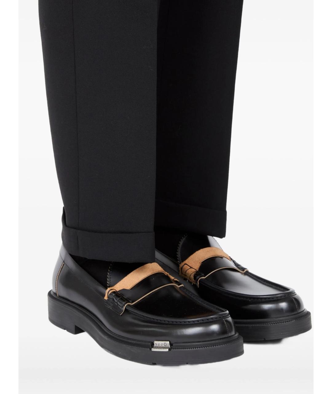 MAISON MARGIELA Черные кожаные лоферы, фото 3