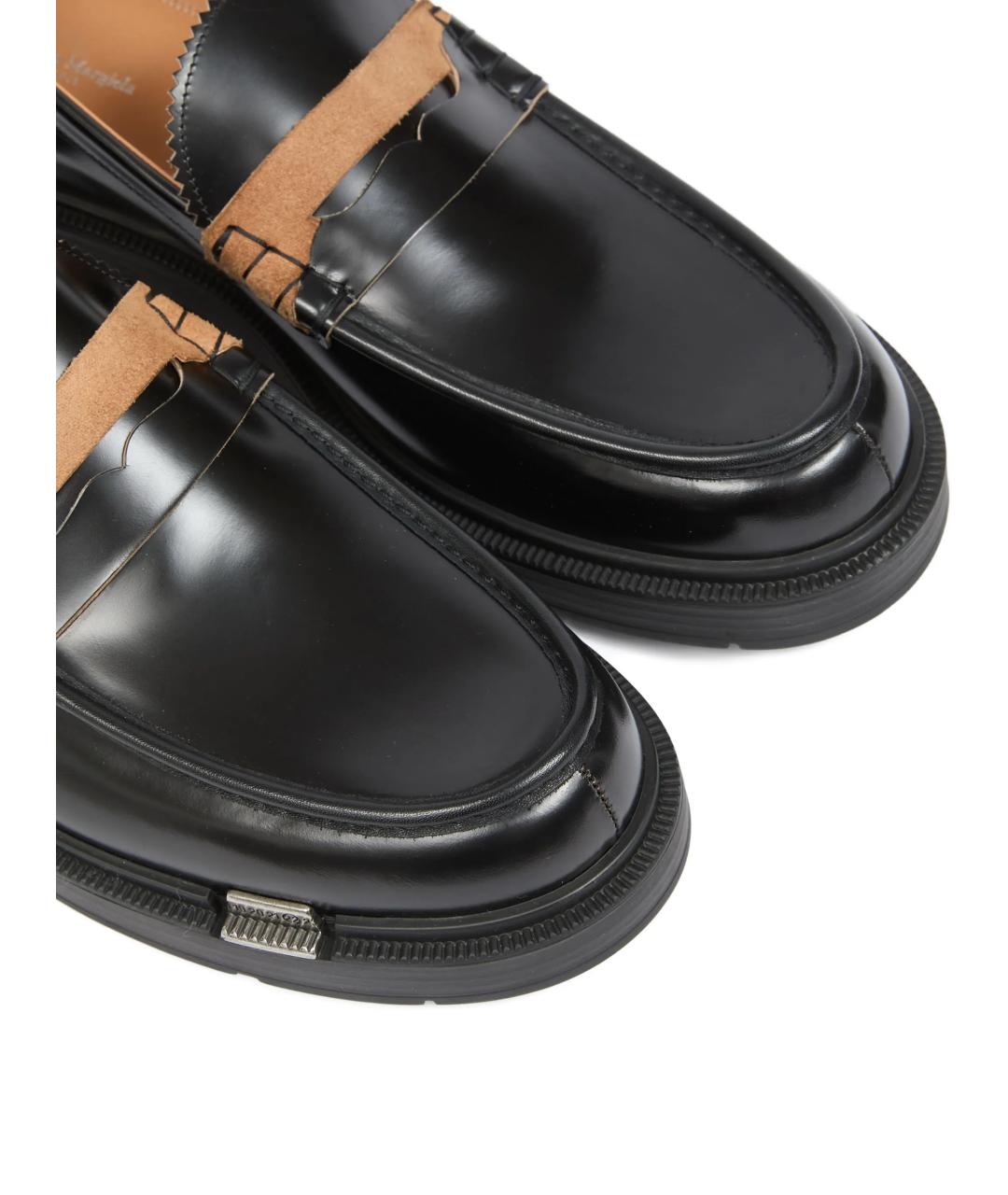 MAISON MARGIELA Черные кожаные лоферы, фото 4