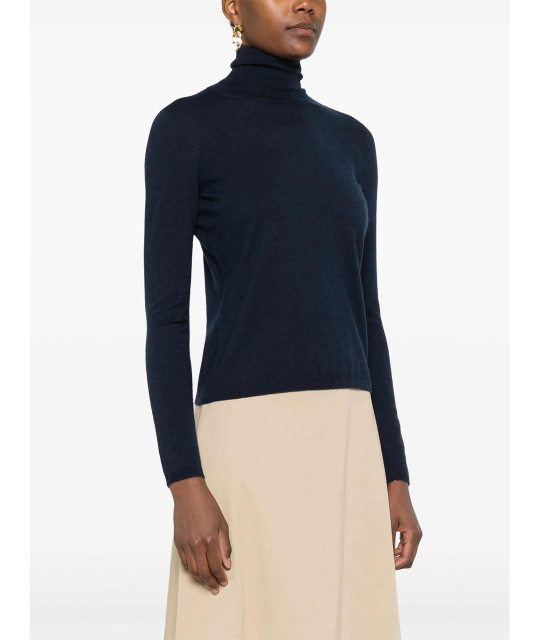 MAX MARA Синяя кашемировая водолазка, фото 4