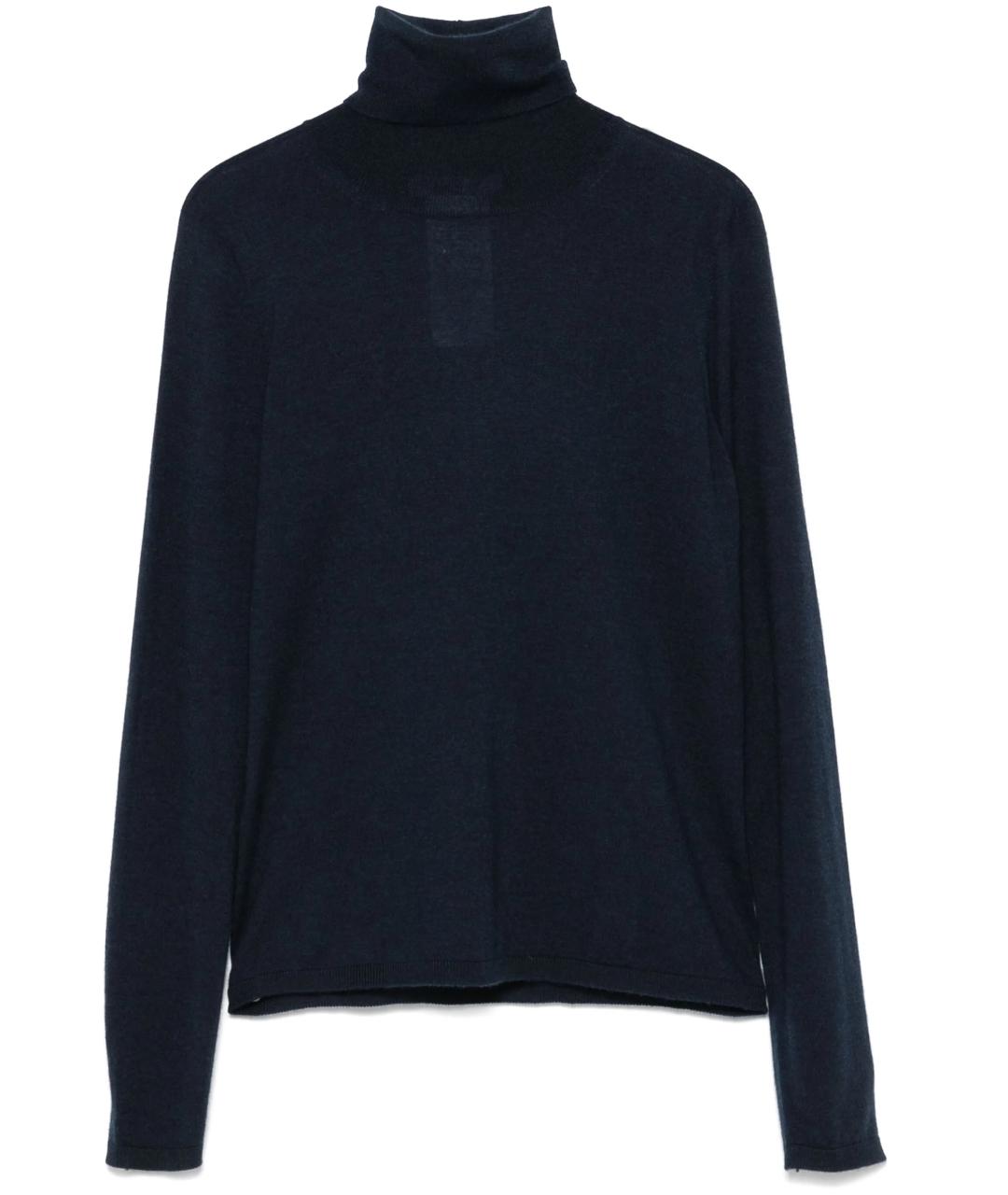 MAX MARA Синяя кашемировая водолазка, фото 1