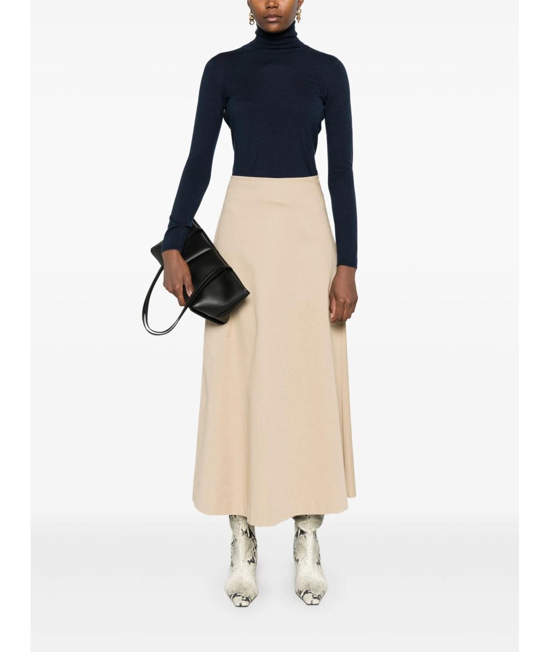 MAX MARA Синяя кашемировая водолазка, фото 3