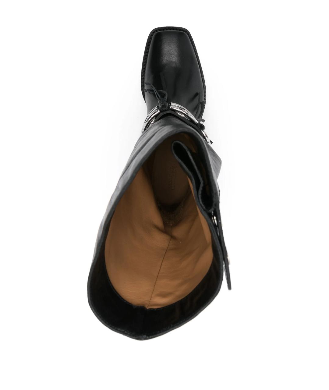 ISABEL MARANT Черные кожаные ботинки, фото 2