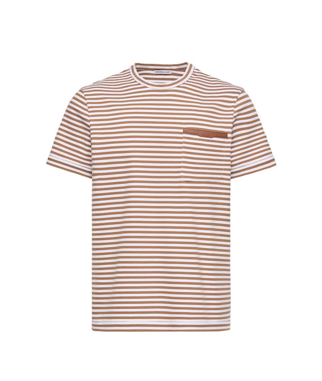 MONCLER Серая хлопковая футболка, фото 1