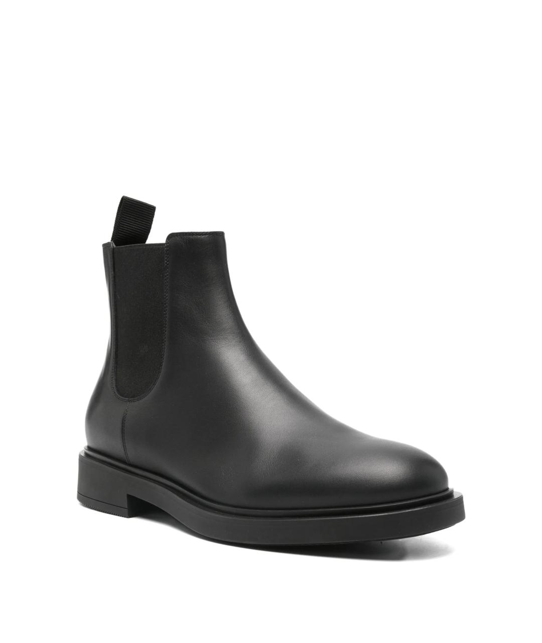 GIANVITO ROSSI Черные кожаные высокие ботинки, фото 3