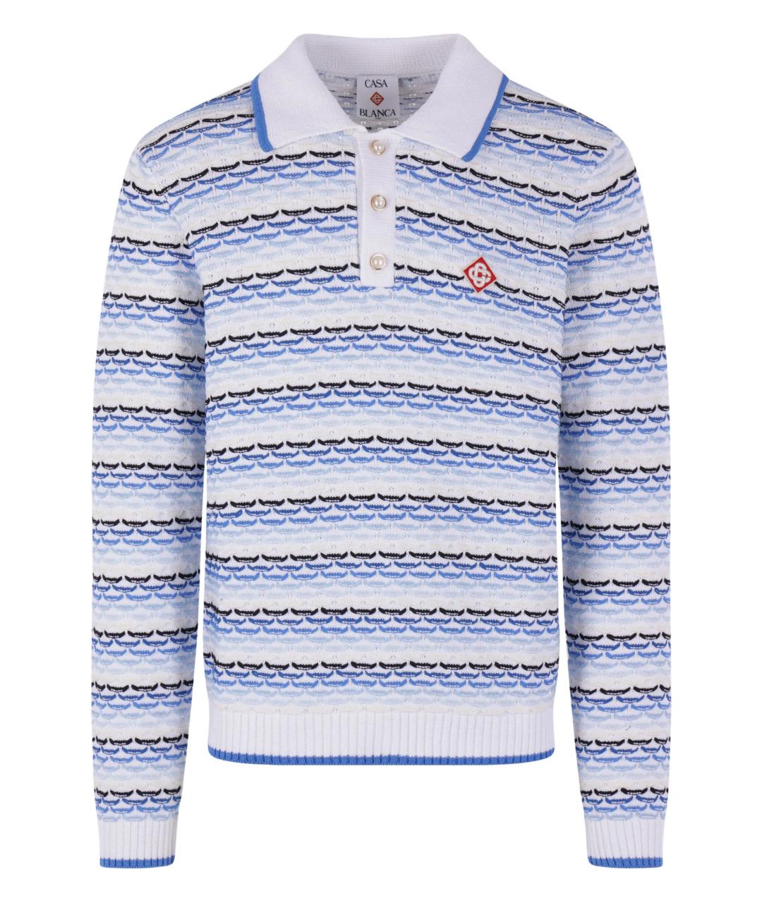 CASABLANCA Синий хлопковый джемпер / свитер, фото 1