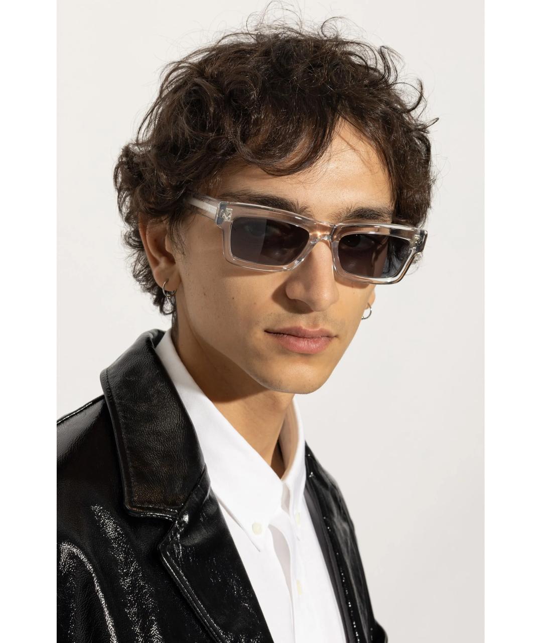 VALENTINO Серые пластиковые солнцезащитные очки, фото 4