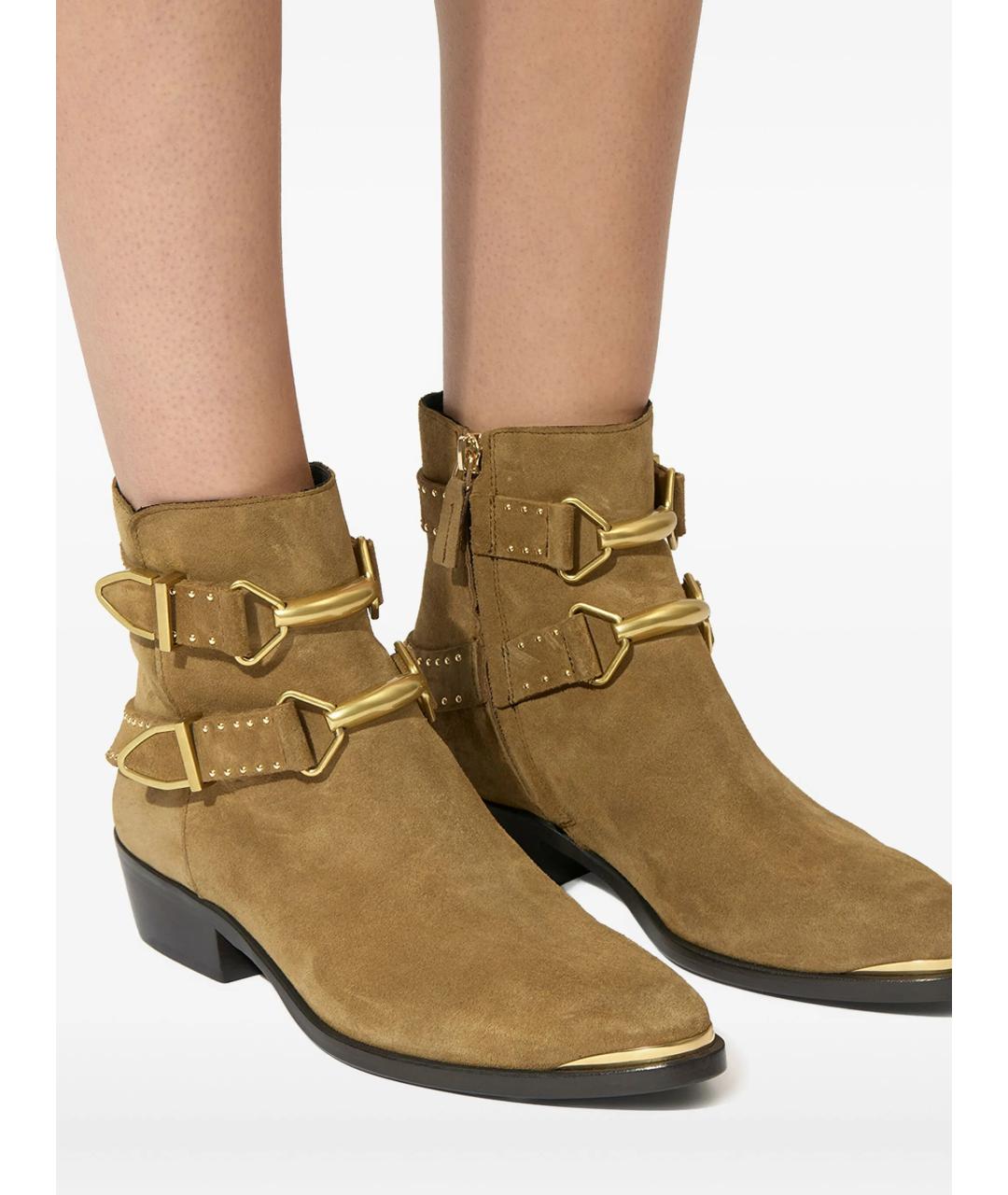 ISABEL MARANT Коричневые замшевые ботинки, фото 3