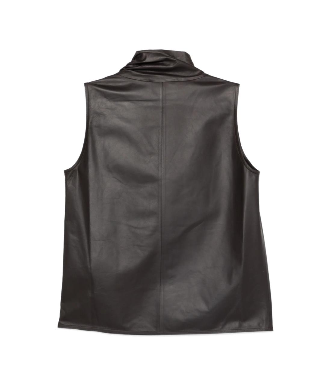 YVES SALOMON Коричневая кожаная блузы, фото 2