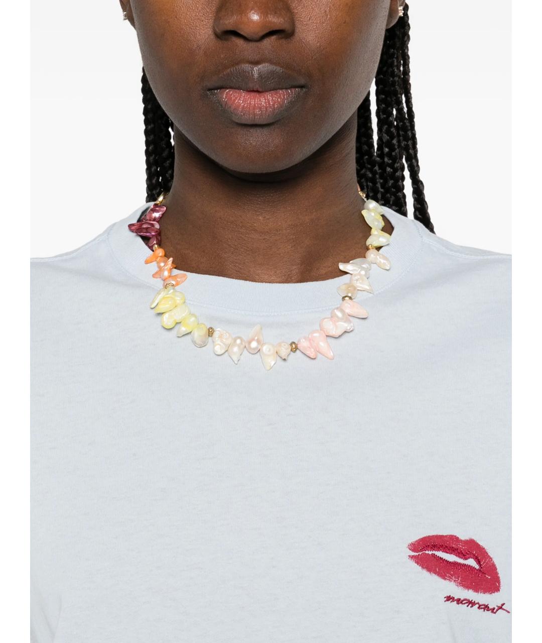 ISABEL MARANT Синяя хлопковая футболка, фото 5