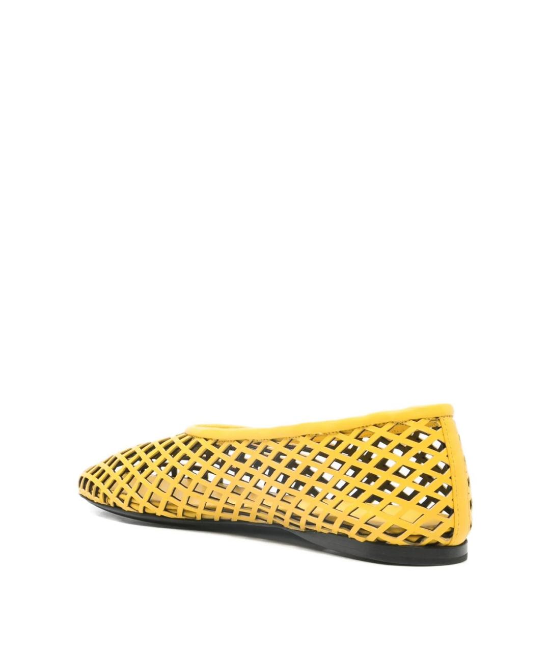 PROENZA SCHOULER Желтые текстильные балетки, фото 2