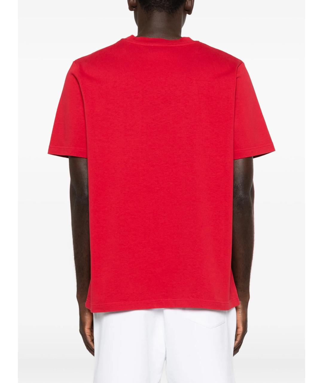 CASABLANCA Красная хлопковая футболка, фото 2
