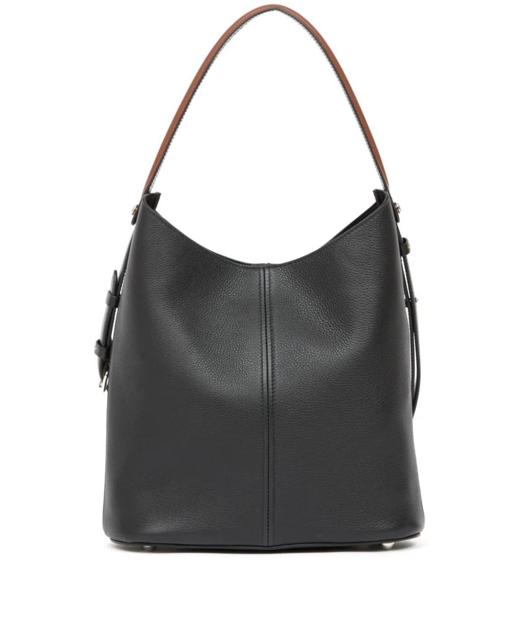 MAISON MARGIELA Черная кожаная сумка через плечо, фото 1