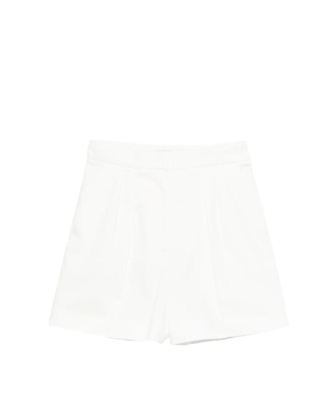 MAX MARA Белые хлопковые шорты, фото 1