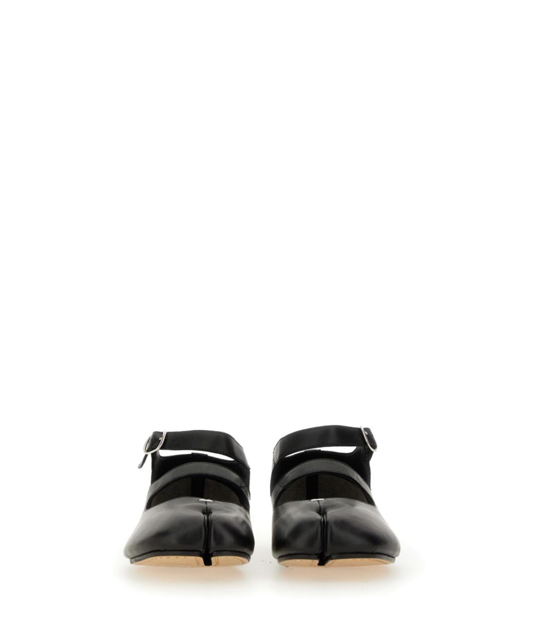 MAISON MARGIELA Черные кожаные балетки, фото 5