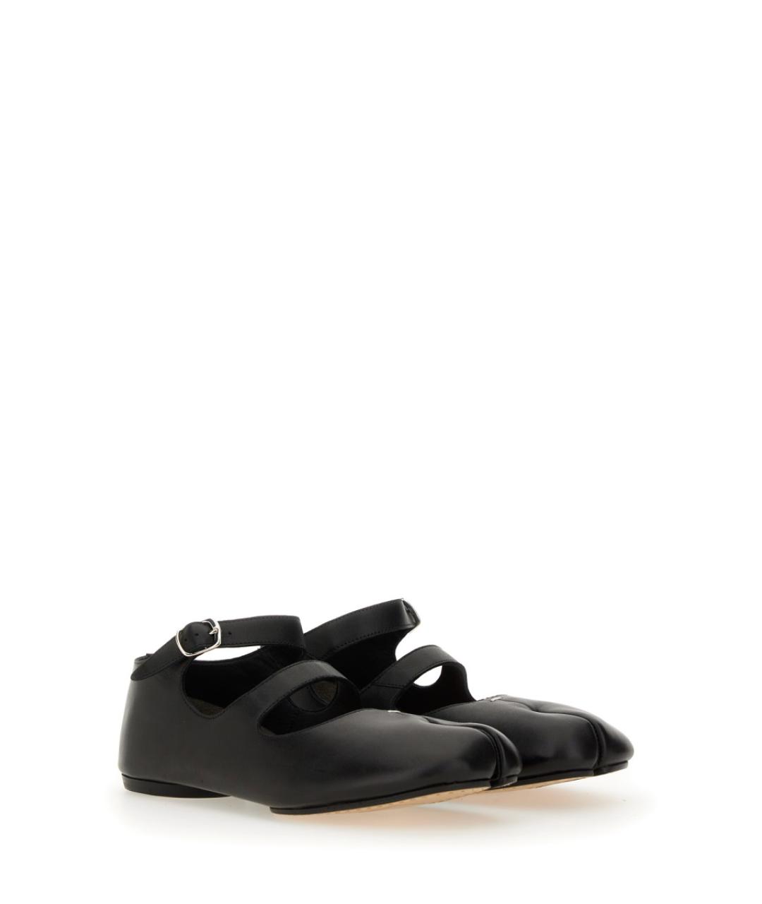 MAISON MARGIELA Черные кожаные балетки, фото 4