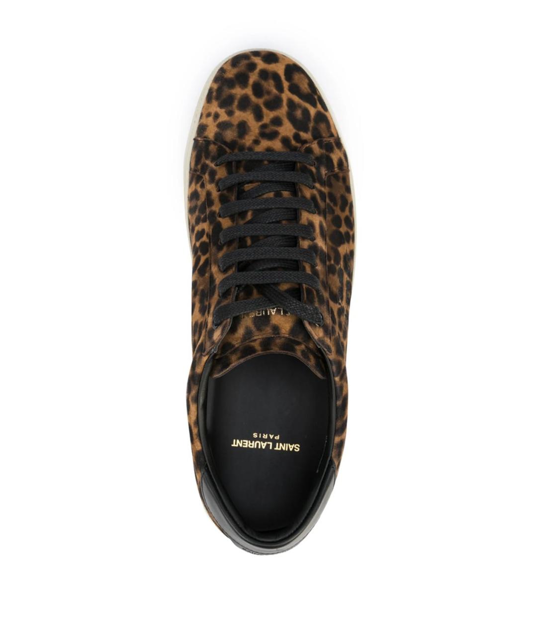 SAINT LAURENT Мульти кожаные низкие кроссовки / кеды, фото 4
