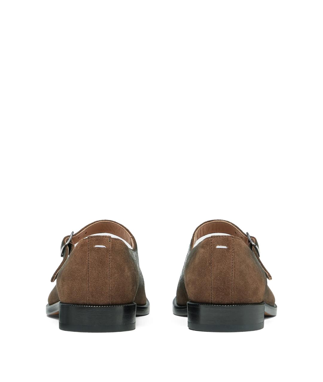 MAISON MARGIELA Коричневые замшевые туфли, фото 2