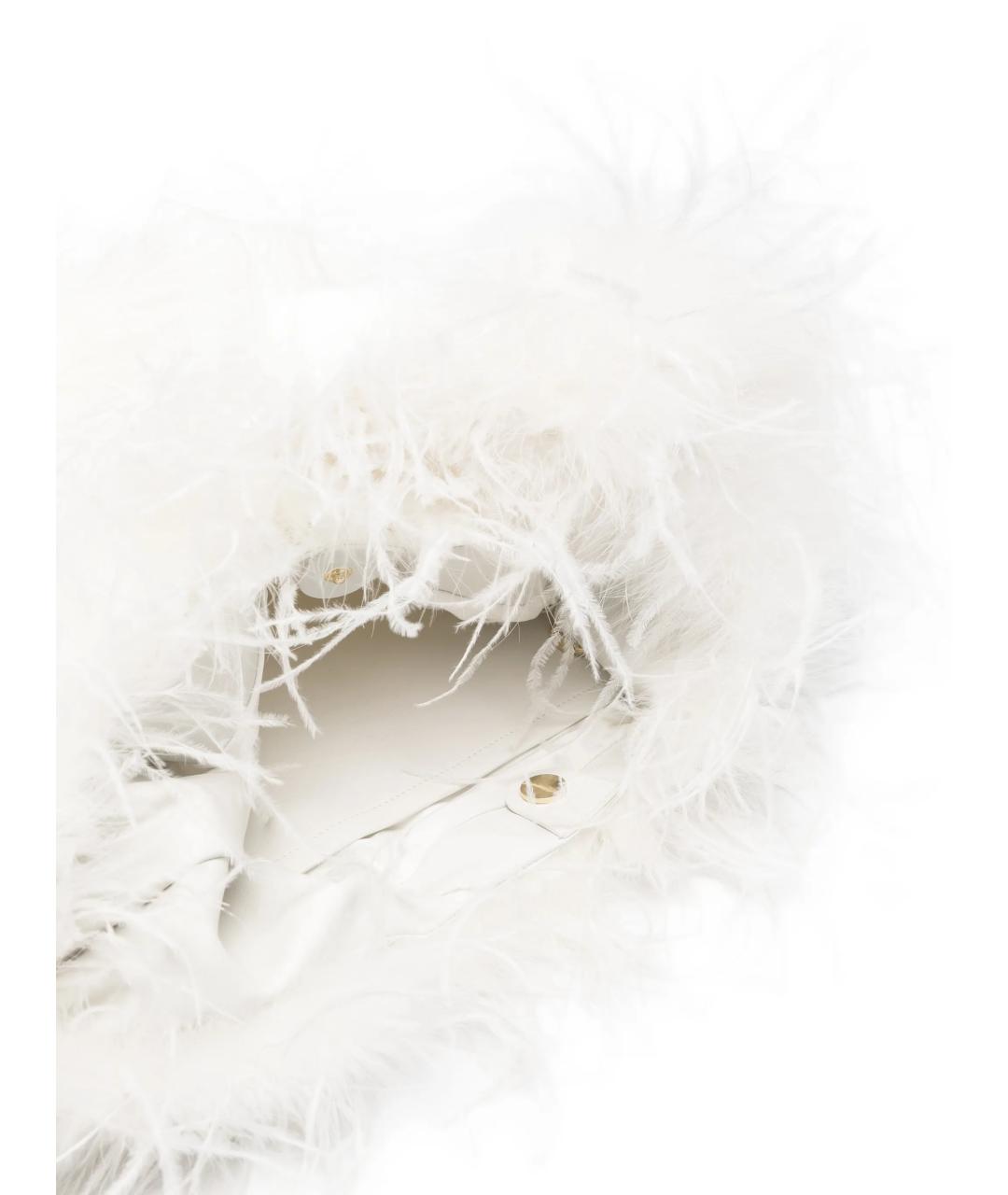 YVES SALOMON Белая сумка через плечо, фото 3