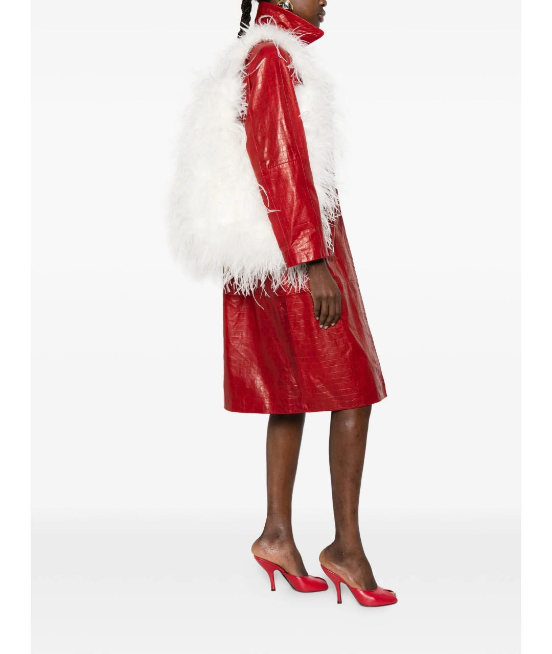 YVES SALOMON Белая сумка через плечо, фото 2