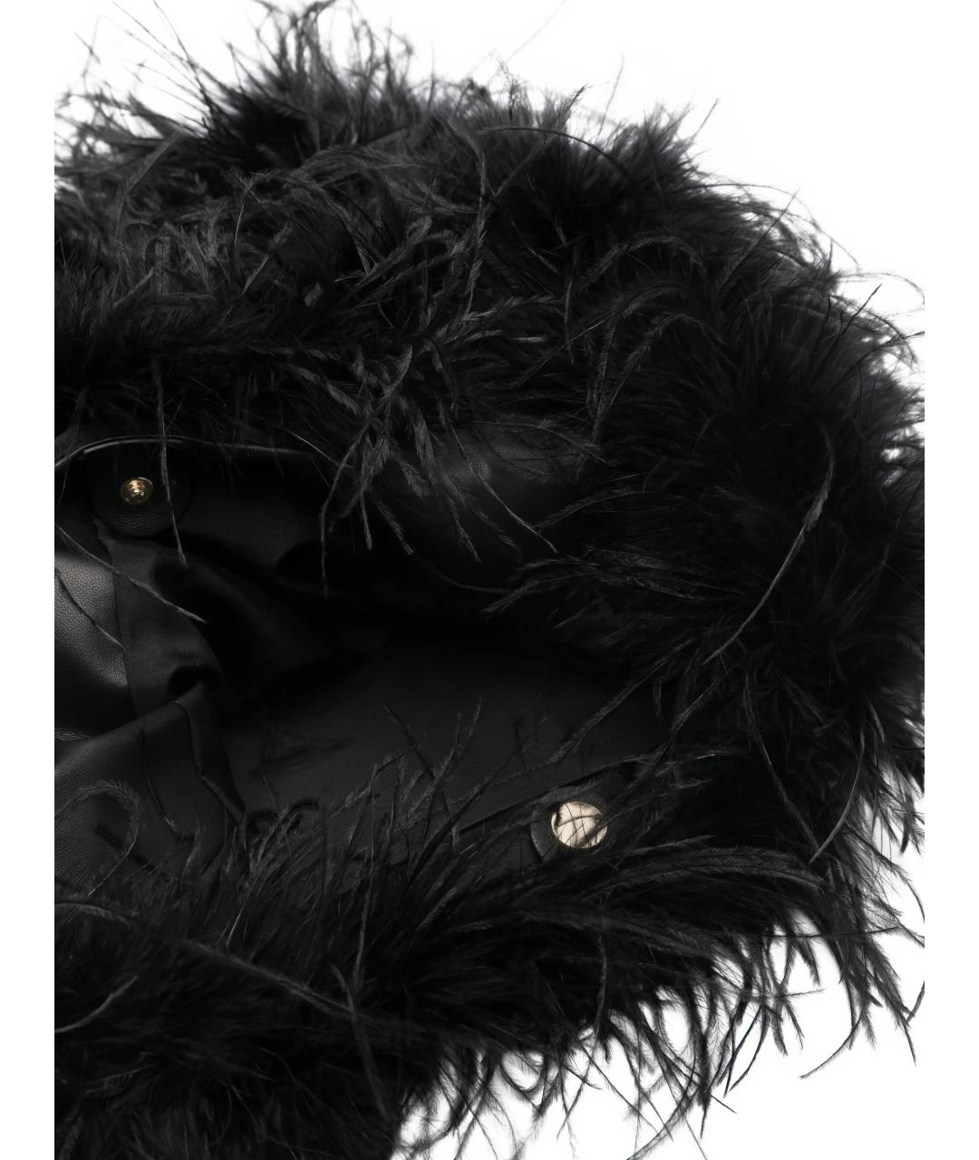 YVES SALOMON Черная сумка через плечо, фото 4