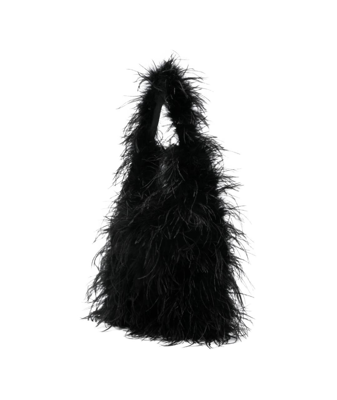 YVES SALOMON Черная сумка через плечо, фото 3