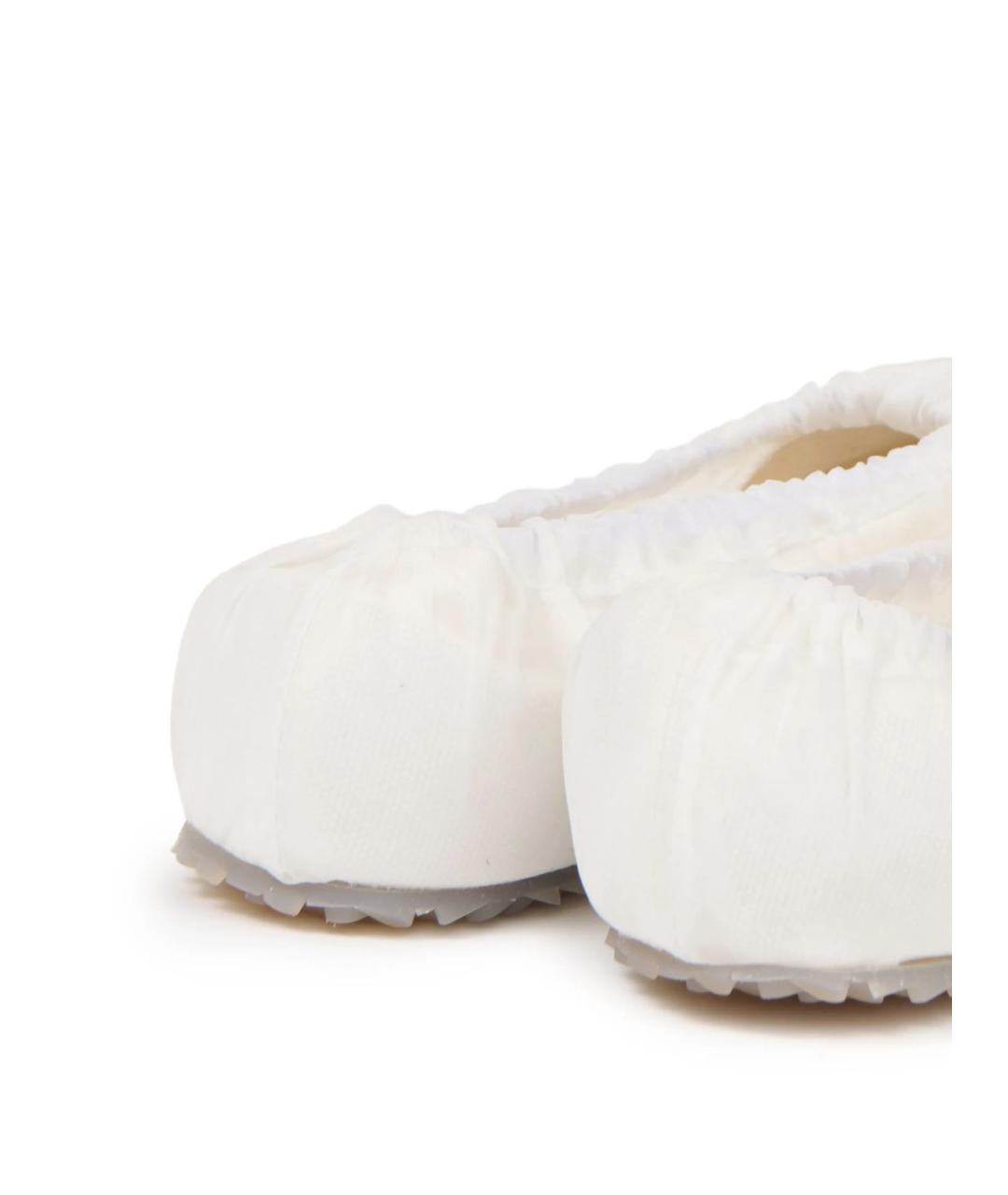 MAISON MARGIELA Белые текстильные балетки, фото 2