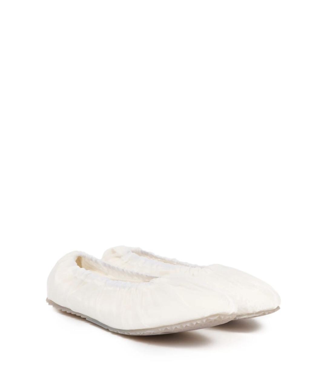 MAISON MARGIELA Белые текстильные балетки, фото 4