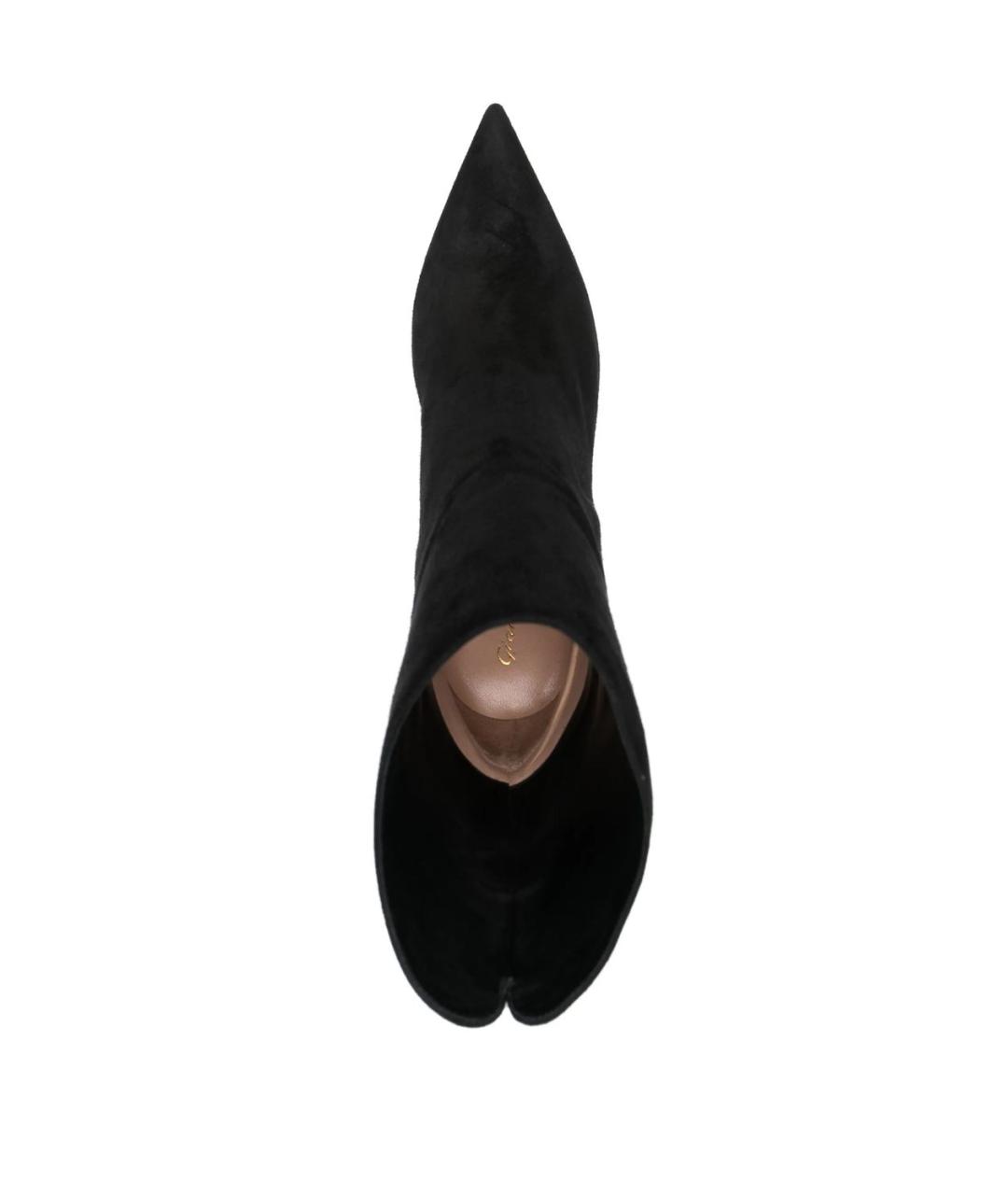 GIANVITO ROSSI Черные замшевые ботильоны, фото 4