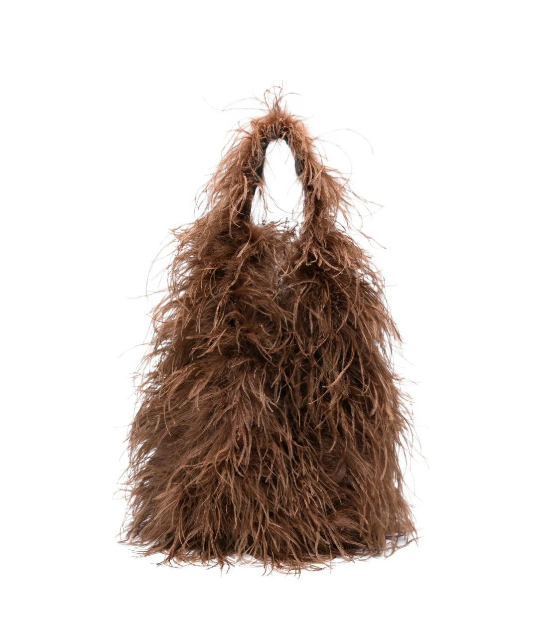 YVES SALOMON Коричневая сумка через плечо, фото 1