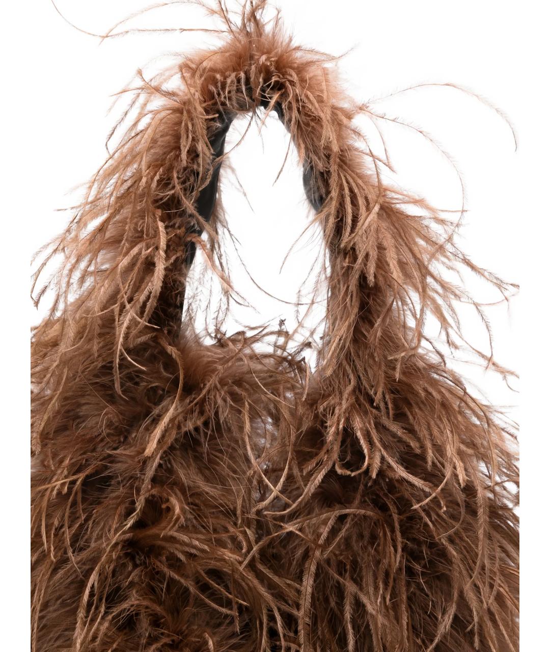 YVES SALOMON Коричневая сумка через плечо, фото 4