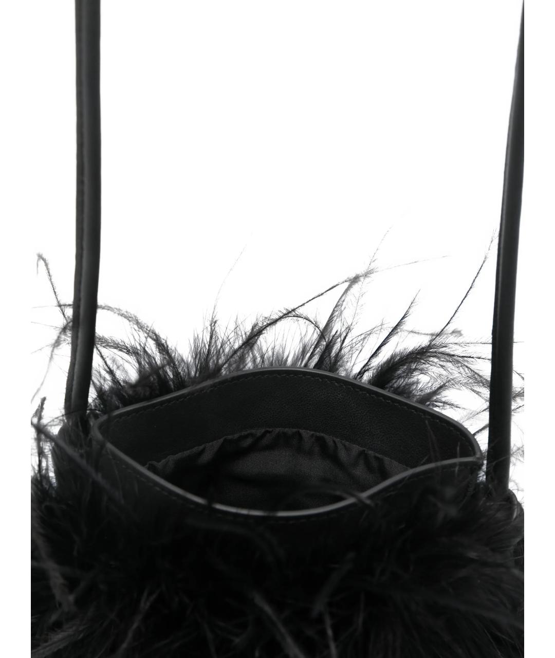 YVES SALOMON Черная сумка через плечо, фото 4