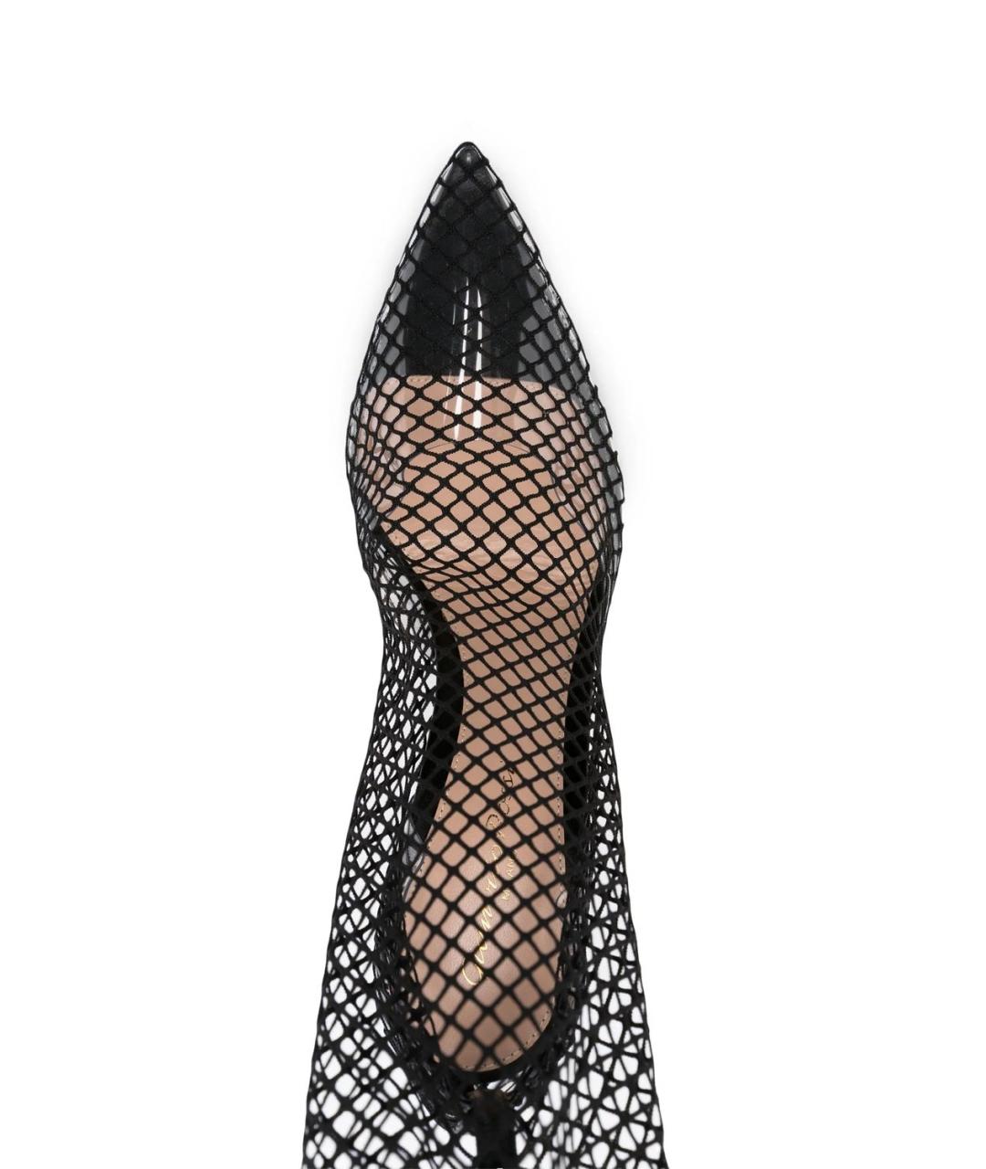 GIANVITO ROSSI Черные текстильные ботфорты, фото 2