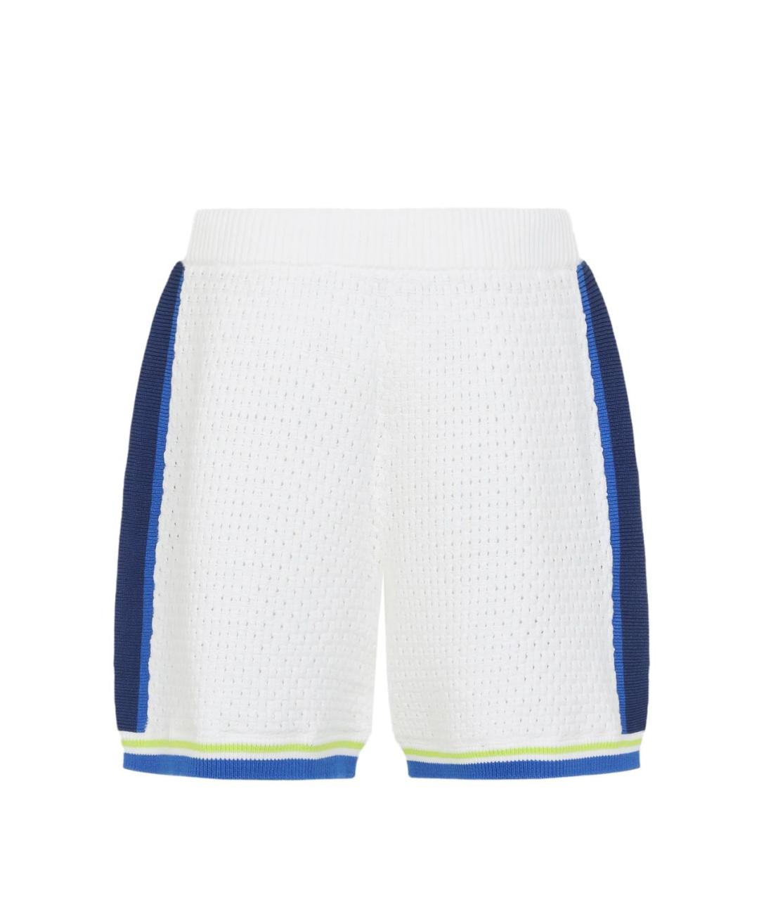 CASABLANCA Белые хлопковые шорты, фото 3