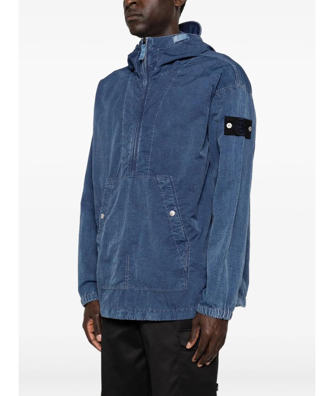 STONE ISLAND Синяя полиамидовая куртка, фото 2