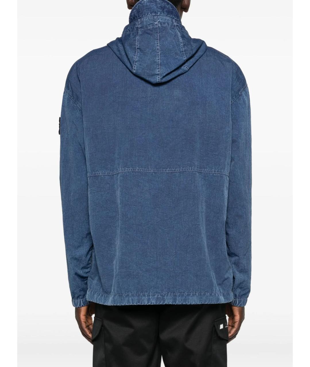 STONE ISLAND Синяя полиамидовая куртка, фото 5