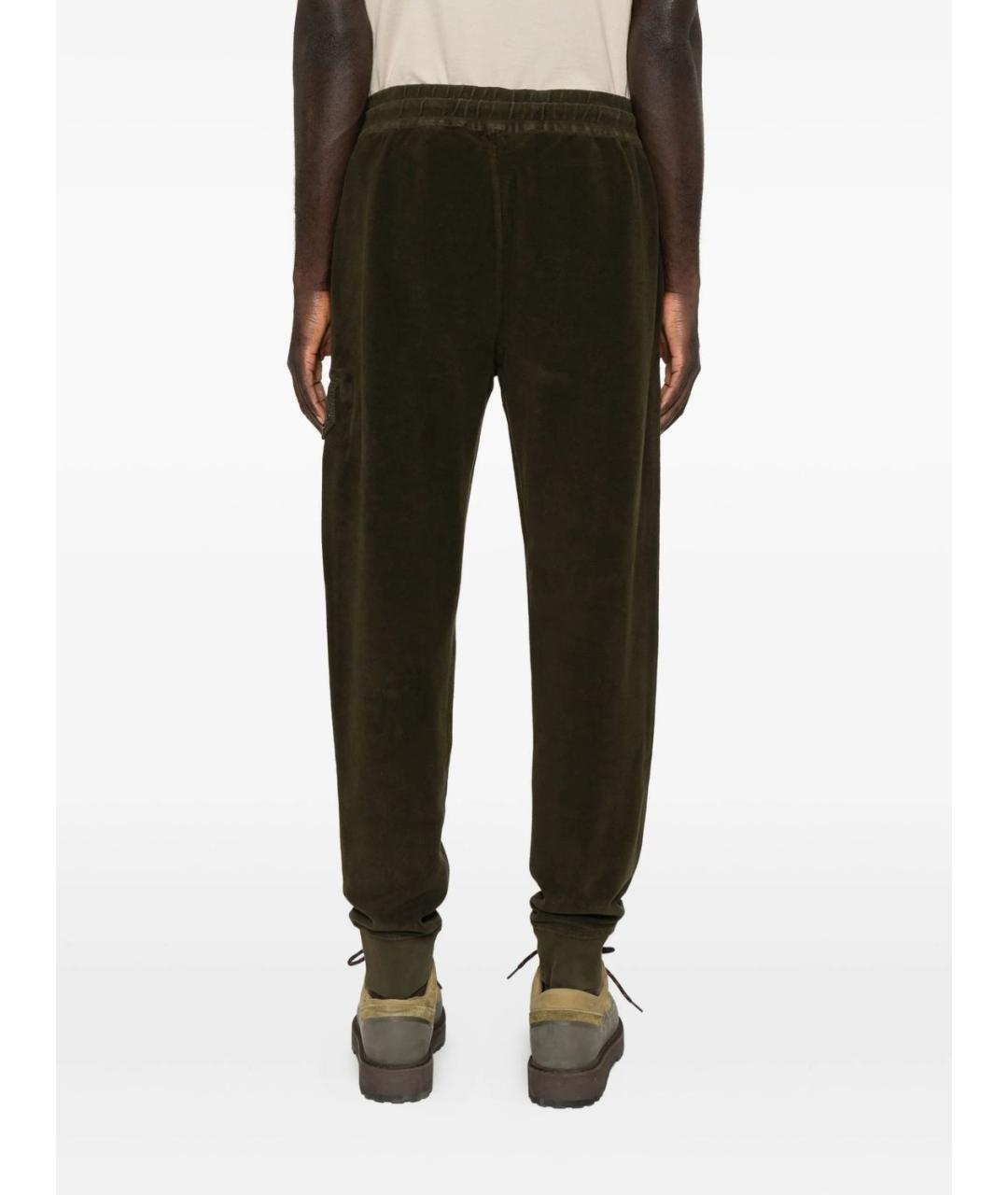 CP COMPANY Зеленые хлопковые повседневные брюки, фото 3