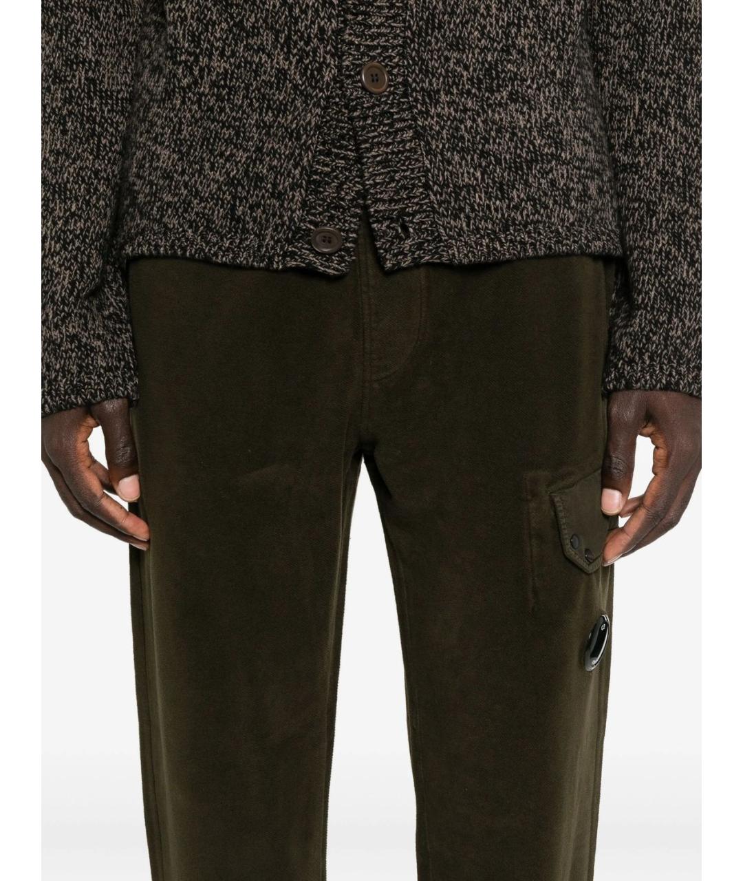 CP COMPANY Зеленые хлопковые повседневные брюки, фото 2