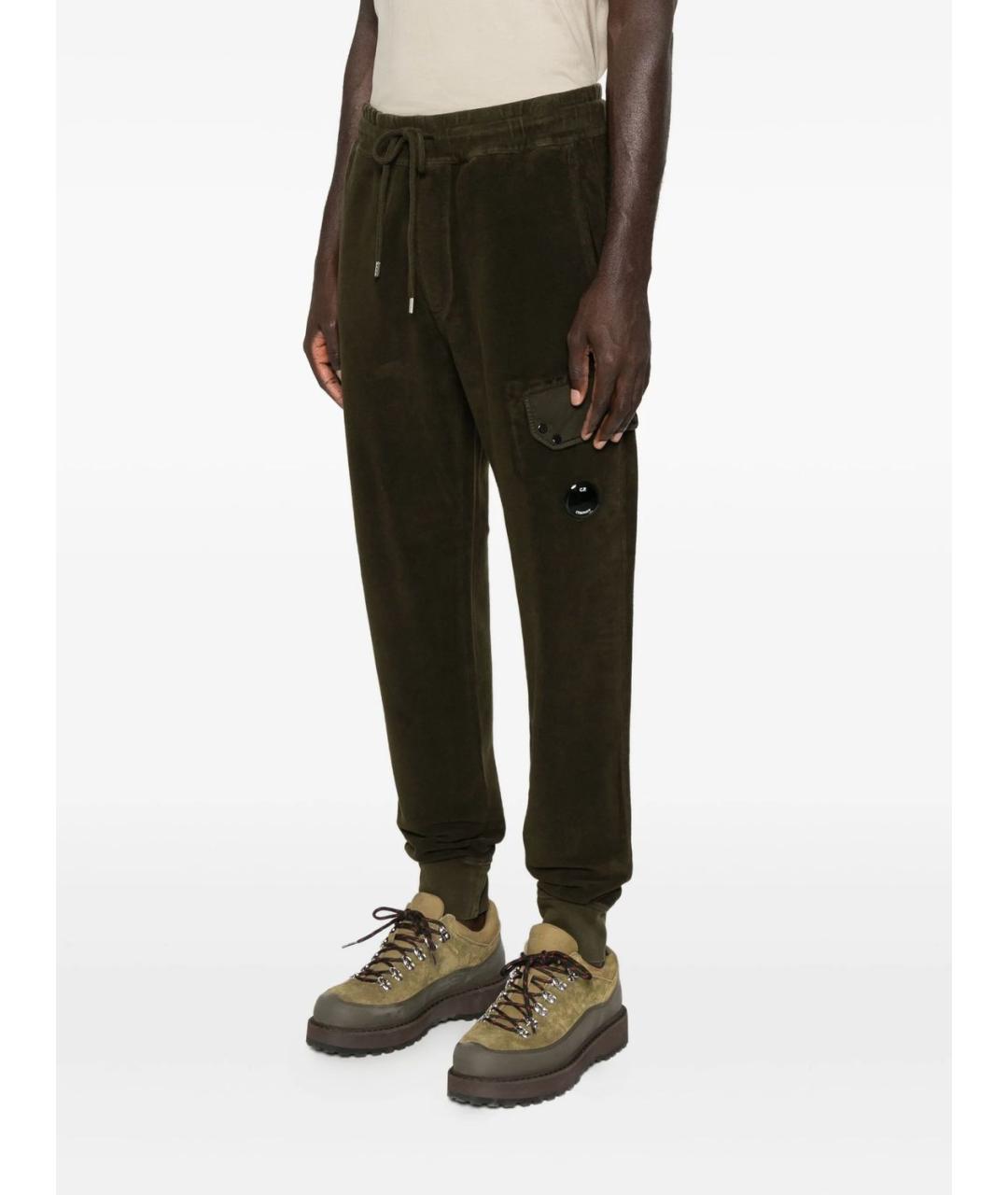 CP COMPANY Зеленые хлопковые повседневные брюки, фото 5