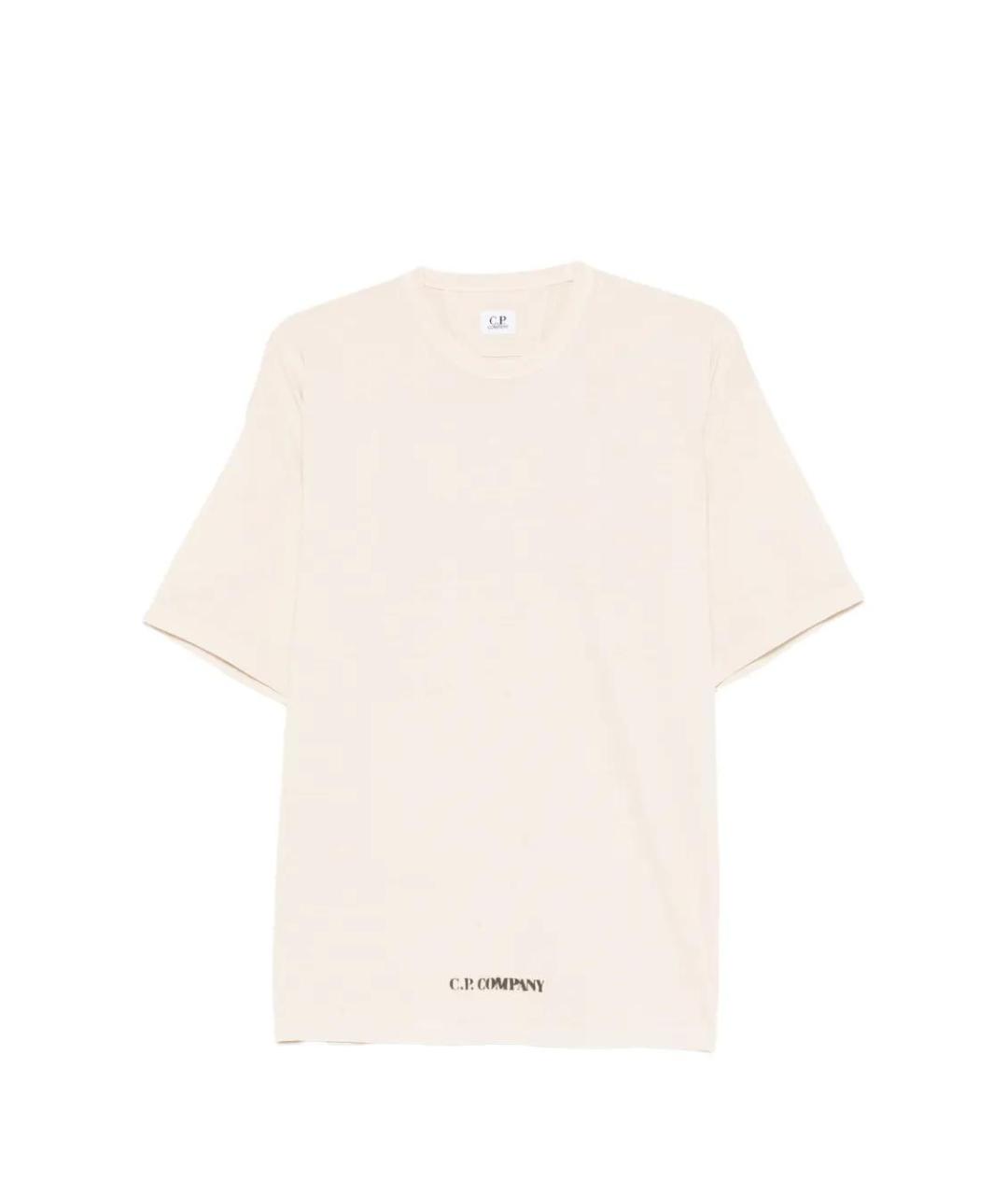 CP COMPANY Бежевая футболка, фото 1