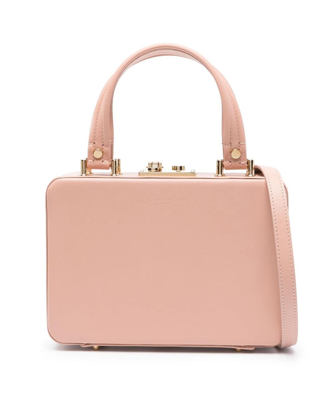 GIANVITO ROSSI Розовая кожаная сумка тоут, фото 1