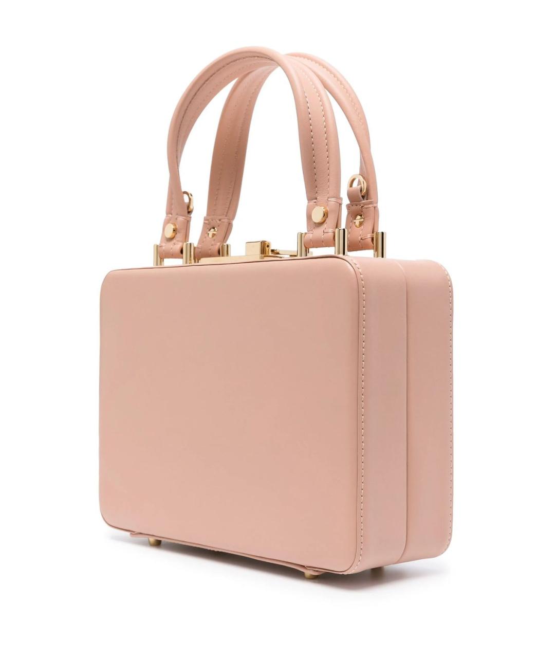 GIANVITO ROSSI Розовая кожаная сумка тоут, фото 2