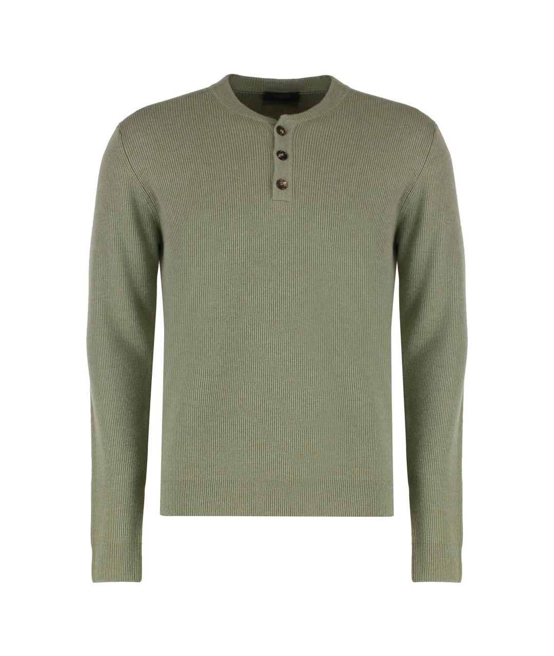 SLOWEAR Зеленый шерстяной джемпер / свитер, фото 1