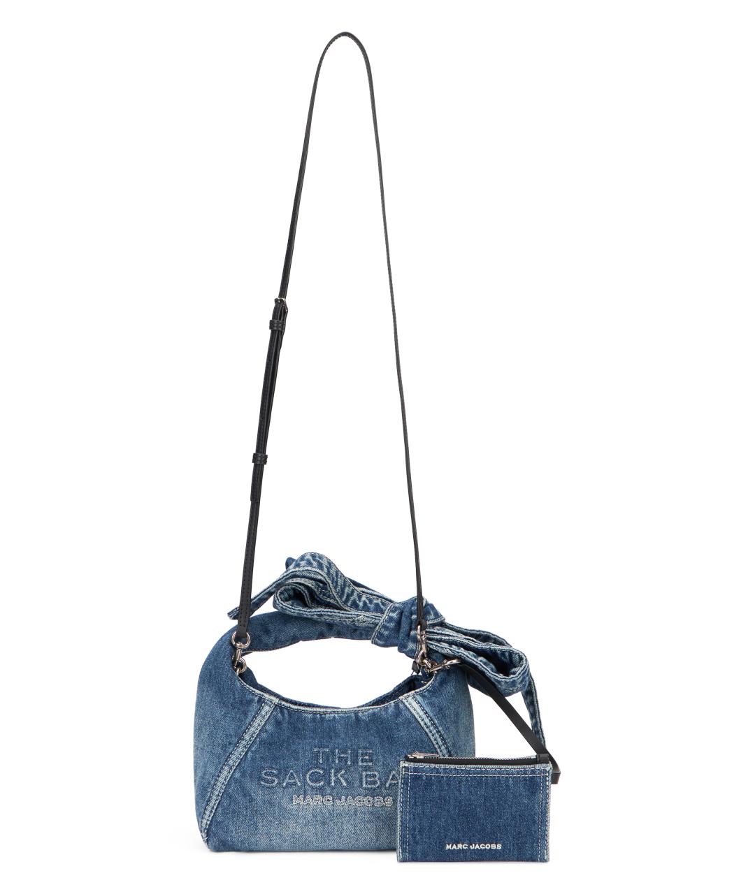 MARC JACOBS Синяя хлопковая сумка с короткими ручками, фото 5